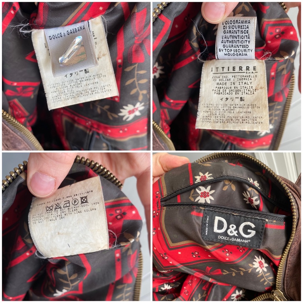 Vintage Dolce & Gabbana denim and leather tote bag - Picture 14 of 14